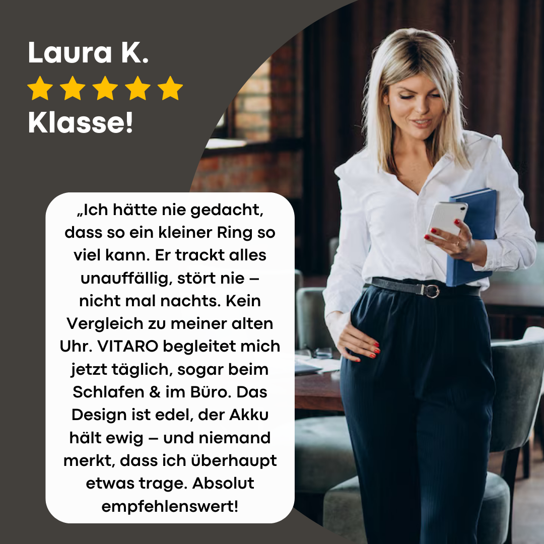 VITARO Ring | Schlaf, Puls & Fitness am Finger